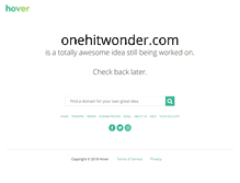 Tablet Screenshot of onehitwonder.com